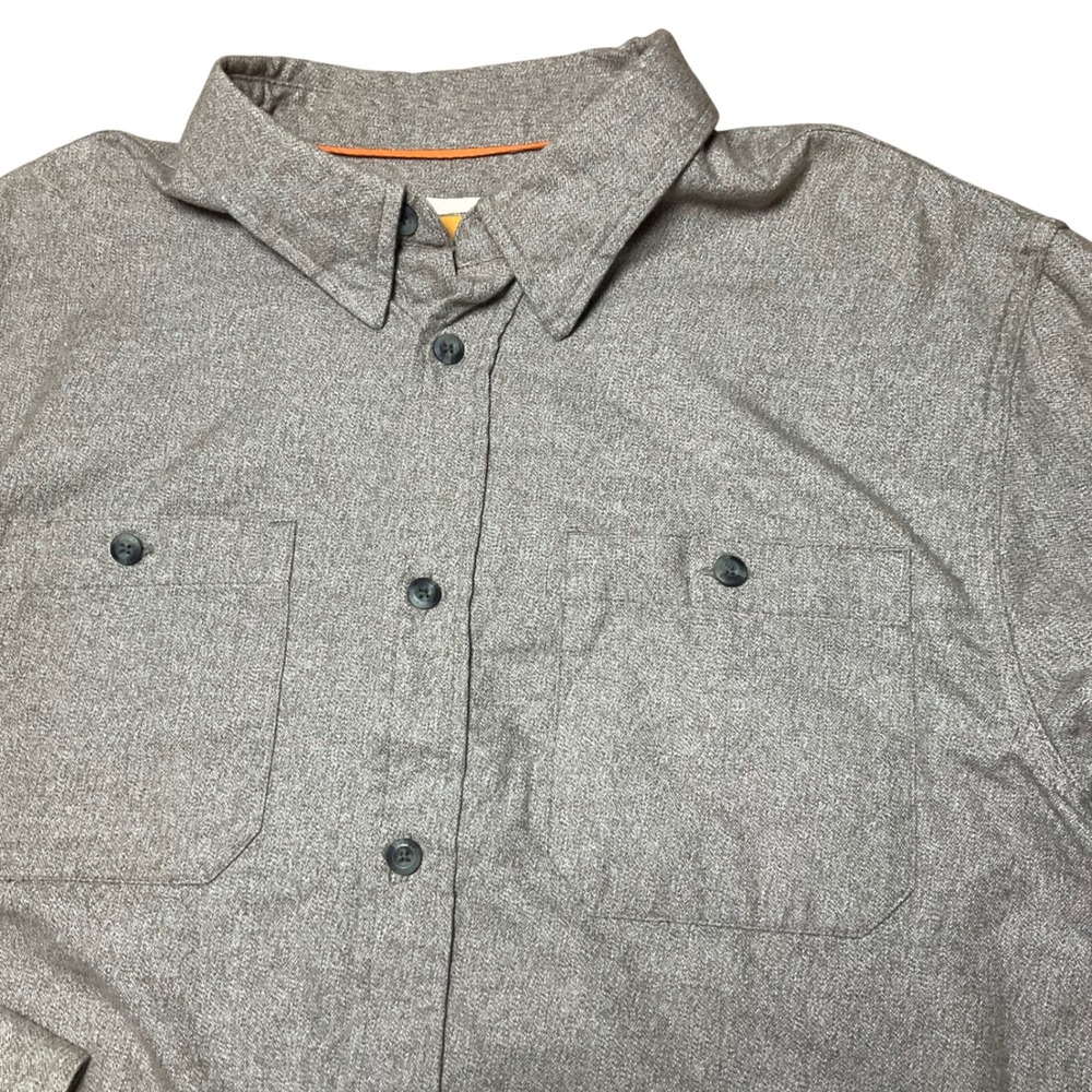 Magellan Outdoors Hunt Gear Mag Wick Shirt Mens Large Gray Long Sleeve Loose Fit